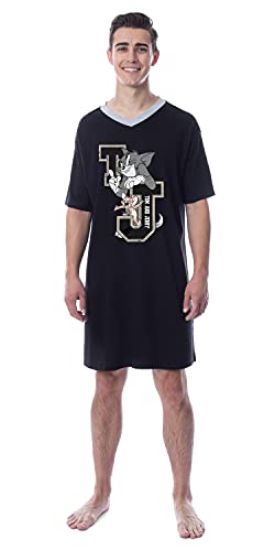 INTIMO Tom And Jerry Mens' Classic Distressed Nightgown Sleep