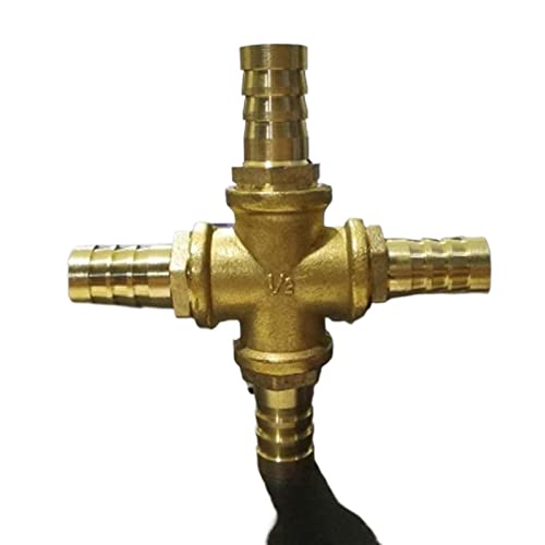 Hose Barb 32mm 4 Way Splitter Cross Brass Connector Coupling Adapter Fitting Stainless Steel Hose Barb