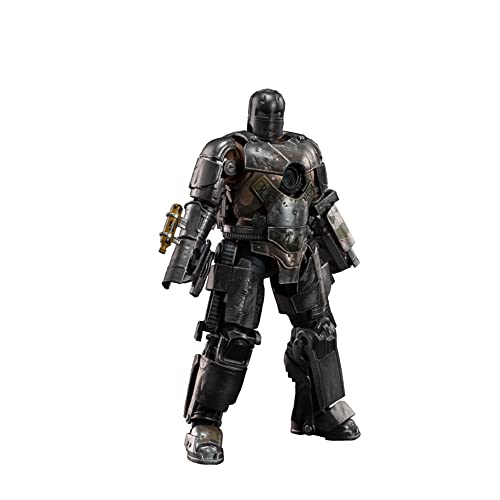 KaniHobby ZD Toys Marvel Studios 10th-Aniversary Series Iron Man MK1 Mark I 7 Inches Action Figure(Iron Man MK1)