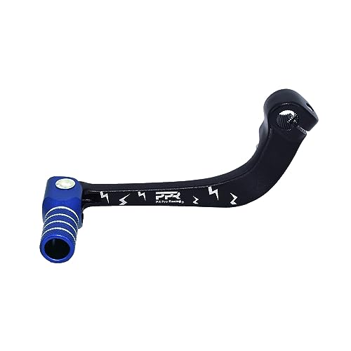Image of Gear Shift Lever, Alloy Aluminium Gear Shifter Lever Fits for Motorcycle BSE CRF 110 TTR 125 Motorcycle 50cc 110cc 250cc Dirt Pit Bike(Black&Blue-Colorful Head)