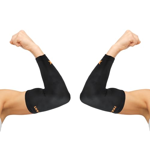THX4COPPER Elbow Compression Sleeve(2 Pieces)-Copper Infused Support &ndash;Guaranteed Recovery Copper...