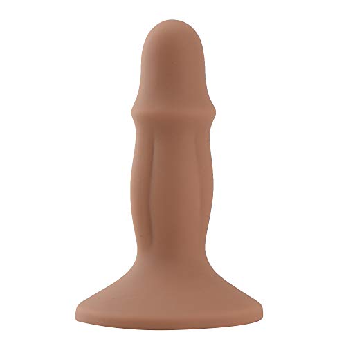 Oolong Brown 4 Inch Suction Cup Silicone Plug D'i-dlo for Couples