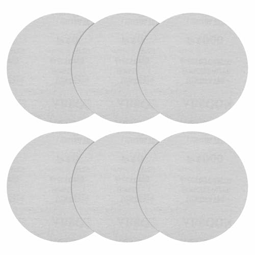 DTGN 5In 1000Grit Hook and Loop Sanding Disc 25Pcs White Aluminum Oxide