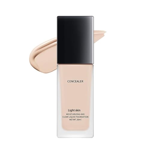 Fondotinta liquido opaco e morbido per le donne, copertura totale, impermeabile e a lunga durata, liscia la pelle matura, controllo sebo, tenuta impeccabile tutto il giorno, texture leggera (Shallow,1