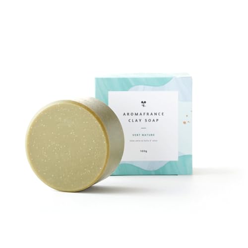 アロマフランス クレイソープ ヴェールナチュール 100g 石鹸 せっけん 洗顔料 天然由来成分 クレイ石鹸 スキンケア