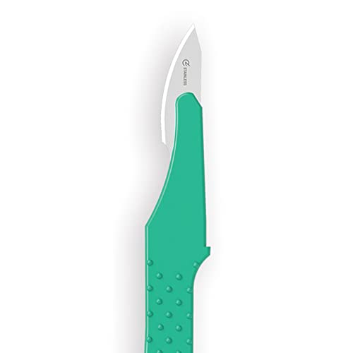 GIMA - Sterile Einweg-Skalpelle mit Sicherheitsabdeckung, Nr. 23, 10er-Pack, 27047