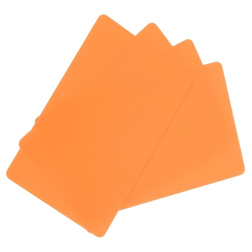 Cartes de crédit vierges en PVC orange de haute régularité pour imprimante d'identité