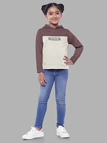 Image of HELLCAT Girls Regular Fit Fulsleeve Hooded Sweatshirt with Rib - Pack of 1