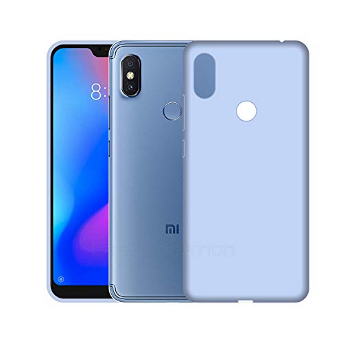 Image of Case Creation Luxurious OG Series for Xiaomi Redmi 6 Pro Case Cover,Anti-Dirty Slim Case Frosted Matte Cute Candy TPU Raised Bezel (Splash of Color) Back Cover for Redmi 6 Pro -Navy Electric Blue