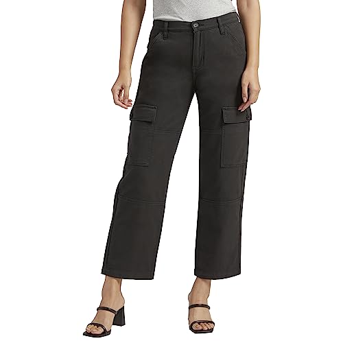 Silver Jeans Co. Women's High Rise Relaxed Cargo Pant-Legacy