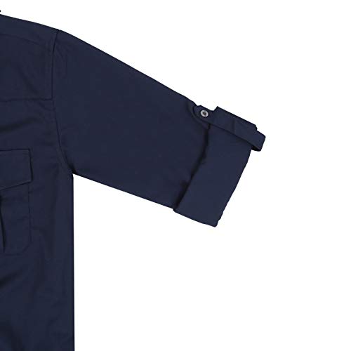 COEVALS CLUB Men's Western Long Sleeve Pearl Snap Cowboy Button Up Classic Country Design Casual Dress Shirt4