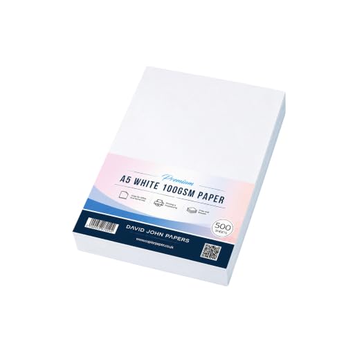 DJP A5 White Quality Office Printing Paper - 100gsm 500 Sheets