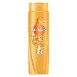 Sunsilk, Soft and Shiny Shampoo, Anti-Frizz Shampoo, Gives Soft and Non-Oily Hair, Active Fusion Formula with Argan and Almond Oil, Keratin and Biotin, 250 ml
