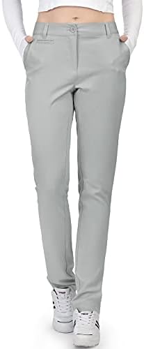 Lesmart Women’s Golf Pants Stretch Slim Lightweight Breathable Outdoor Casual Pants