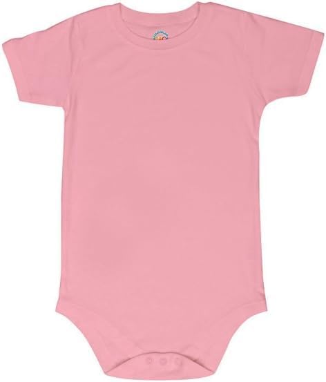 Short Sleeve Round Crew Neck Bodysuits For All Ages 2T-18yrs.