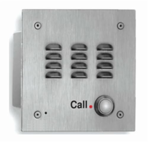 Alpha Communications AEDSMST AlphaEntry Door Station Entry Phone with Dialer Features, Programmable to Dial Up to 5 Numbers; Vandal Resistant; 14-Gauge Stainless Steel Faceplate