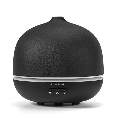 Wanlola 500ml Essential Oil Diffuser,Black Aromatherapy Diffuser for Essential Oils,Ultrasonic ...