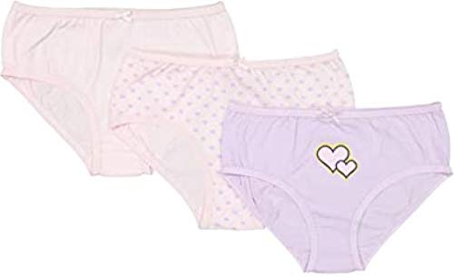 Baby Jay Pink Tagless Cotton Girl Briefs 3 Pack Ultra Soft Girl Underwear