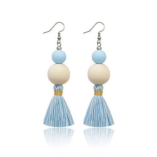 Boho Earrings for Women Dangling Lightweight Cute Earrings Handmade Tassel Dangle Earrings for Girls