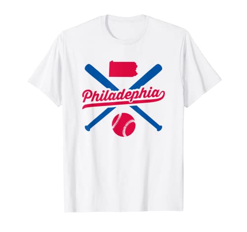 Philadelphia Baseball Vintage Pennsylvania State Love City Maglietta