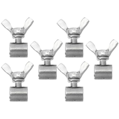 CIYODO 6pcs Butterfly Buckle Chuck Wire Rope Clamp Cable Clip Heavy Duty for Electrical Wire Rope Clasp Clamp Cable