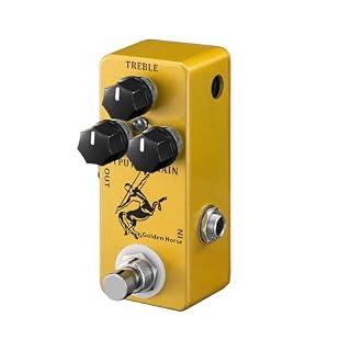 MOSKY Golden Horse Overdrive Effect Pedal Boost Guitar Effect Pedal with True Bypass for Electric Guitar - Les Beatles, Paul McCartney, John Lennon, RIngo Starr, George Harrison