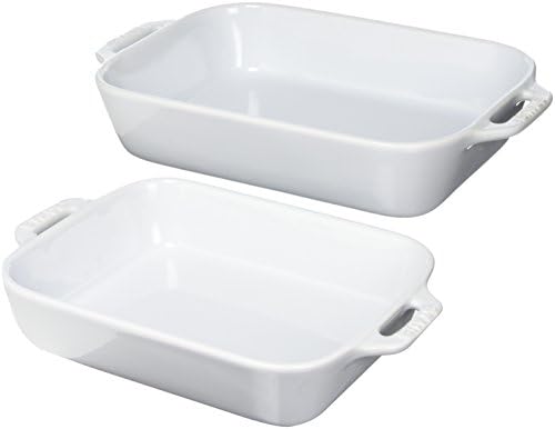 Staub - Ceramics 2-piece Rectangular Baking Dish Set - White - Thumbnail 2