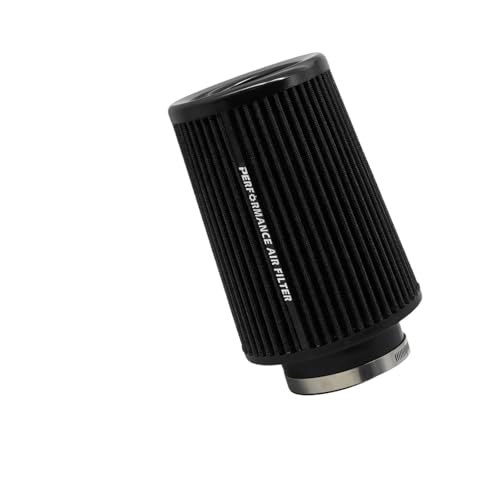 QASTGDE 車用ハイフロー/フィルター 3.5 4インチ コールドインテーク対応 スポーツレーシングエンジンインレット 76MM 89MM 101MM(101mm-Black)
