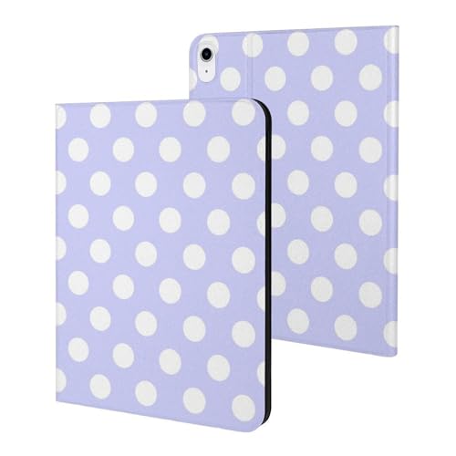 Protection iPad fine violette à pois résolvant le manque de support et l'usure de batterie