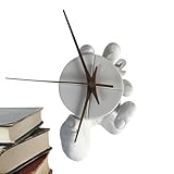 Orologio da parete 3D con lancette – Orologio moderno 3D, a forma di mano, movimento silenzioso, decorazione per progetti artigianali, cucina, casa, camera da letto, bar,