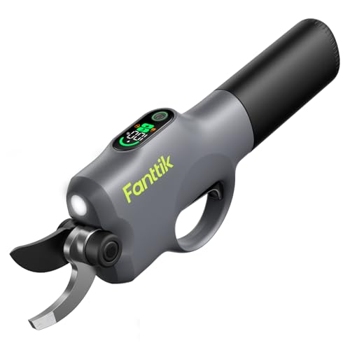 Fanttik Y10 Pro Cordless Electric Pruning Shears with Brushless Motor LED Display 4-Level Safety System USB-C Fast Charging SK5 Steel Blade for Branch Trimming
