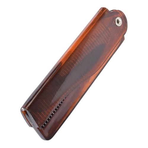 Veemoon 折りたたみ式メンズポケットコーム 髪ダメージ防止抗静電気仕様 スムーズスリング用携帯折り畳みくし 男性用旅行 日常ヘアケアツ