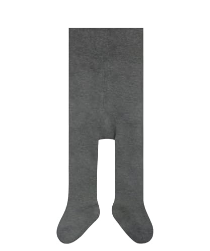 FALKE Family B Ti cotone sostenibile tinta unita 1 paire, Collant Unisex - Bimbi 0-24, Grigio Light Grey Melange 3390, 50-56