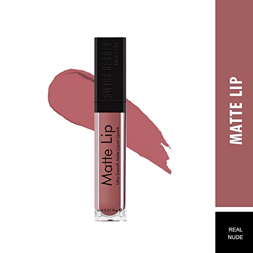 Swiss-Beauty-Ultra-Smooth-Matte-Liquid-Lipstick-Real-Nude-6ml-Smooth-Lip-Color-Weightless-Finish-Silky-Matte-Finish-Iconic-Lip-Matte-Finish-Matte-Lipstick-Liquid-Lipstick