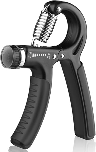 SKY-TOUCH Hand Grip Strengthener with Adjustable Resistance 11-132 lbs (5-60kg) Forearm Strength Trainer & Hand Exerciser for Muscle Building Injury Recovery and Grip Strength with Count