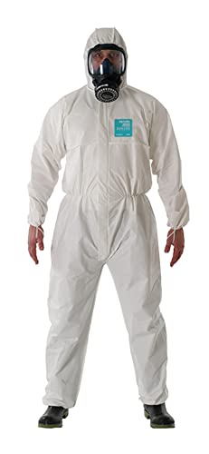 Hazmat Suits Hooded Coverall, Bound, Elastic, (1 Pc) Ansell Alphatec 682000 Full Body Clothing With Hood (Xx-Large, 1) #TOP7