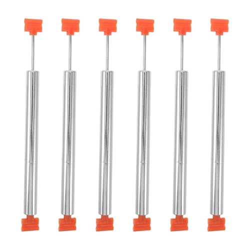Toyvian 6 Amortiguadores de Cierre Suave para Cubo de Basura de Cocina, Varilla de Resorte Doble Dirección, Soporte Hidráulico Resistente de Acero Inoxidable, Accesorios para
