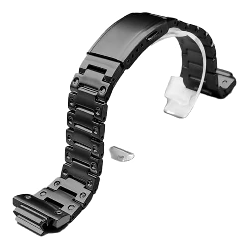 LDDAL Stainless Steel Quick Release Strap Compatible with Men's G-Shock GM2100 GBM-2100 Watch Band Replacement (black)