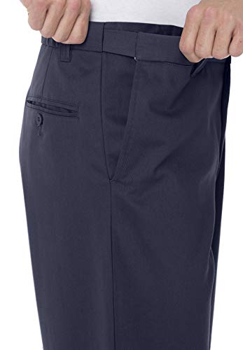 KingSize Men's Big & Tall Tall Wide Leg Wrinkle Free Expandable Waist Pant3