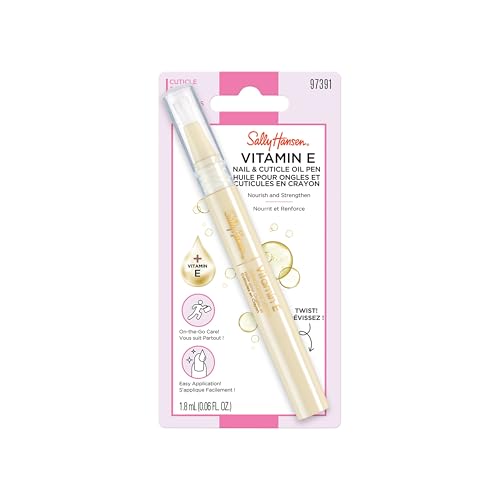 Sally Hansen Vitamin E Nail & Cuticle Treatment Pen | Hydrates and Conditions Dry Nails | Nourishing Formula with Apricot Oil | Smooth, Healthy-Looking Nails | Easy, Mess-Free Nail Care on the Go