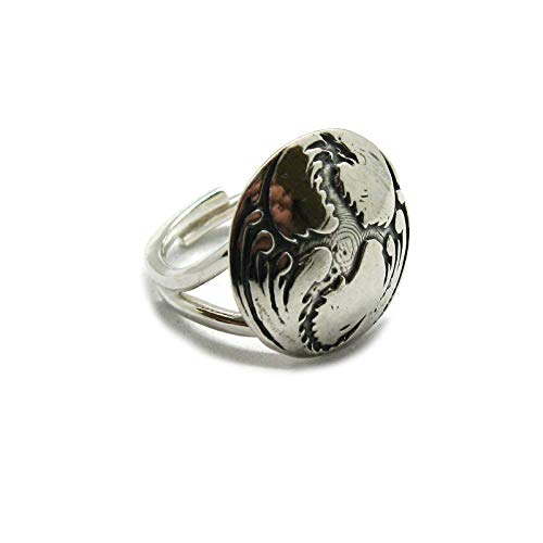 Bague dragon argent ajustable résout le problème de taille R001958