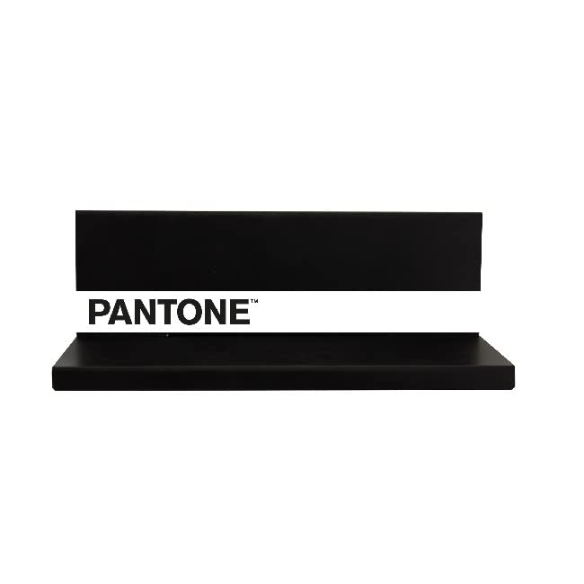 Estante de metal Pantone Homemania en negro y blanco con unas medidas de 60 x 14 x 13 cm