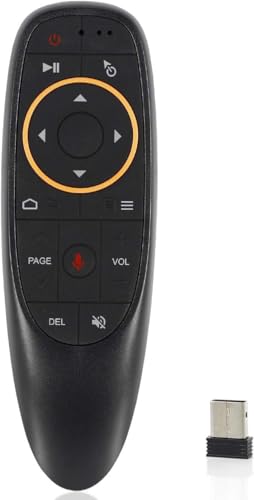 Image of Air Mouse Remote Control with Voice & Gyroscope, Wireless Fly Mouse Universal TV Remote for Android TV, Smart TV, PC, Projector, Streaming Devices