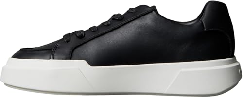 Calvin Klein Women's Chunky Cupsole LACE UP LTH Pinch YW0YW02020 Low Top, Black (Black/Vaporous White/Gum), 5