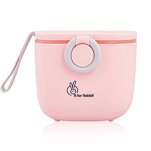 Image of R for Rabbit's Picaboo - Infant Car Seat Cum Carry Cot (Black Grey) & R for Rabbit First Feed Box for Baby, Kids Milk Powder Box Multi-Functional Meal Box 210g Pink