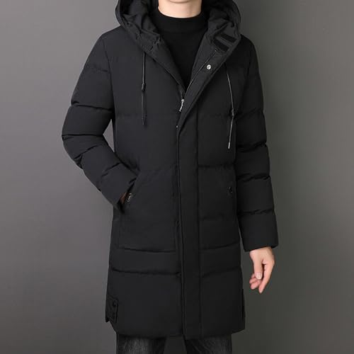 Men's Winter Thicken Down Jackets Hooded Long Parka Outerwear Windproof Warm Puffer Jacket Mid-Length Windbreaker3