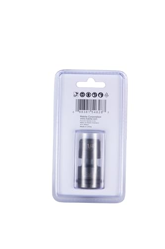 Makita B-68448 Bit-Adapter 1/2" Vierkant auf 1/4" Sechskant, 51 mm, Chrom-Molybdän, inklusive O-Ring und Sicherungsstift – Ansicht 5