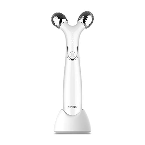 3D Microcurrent Face Massager Roller Electric Rechargeable Face Lift Beauty Roller Face Body Massage Tightening Lifting for Anti Aging Wrinkles