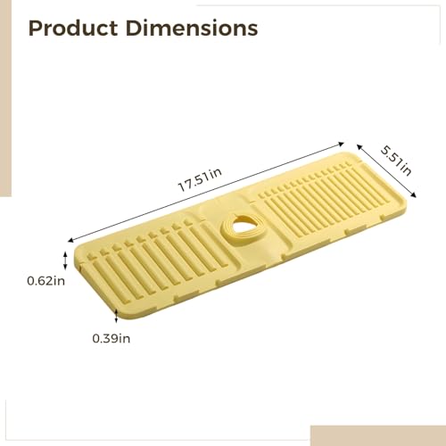 Tapete de secado de platos inclinado y protector contra salpicaduras de cocina 5
