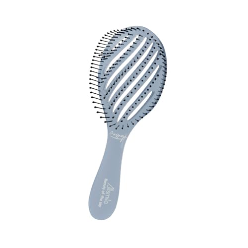 通気ヘアコーム デタングラー ヘアブラシ ロング&ストレート ソフトブリストル 女性用 キッズ ウェット&ドライ ウェーブデタングラー